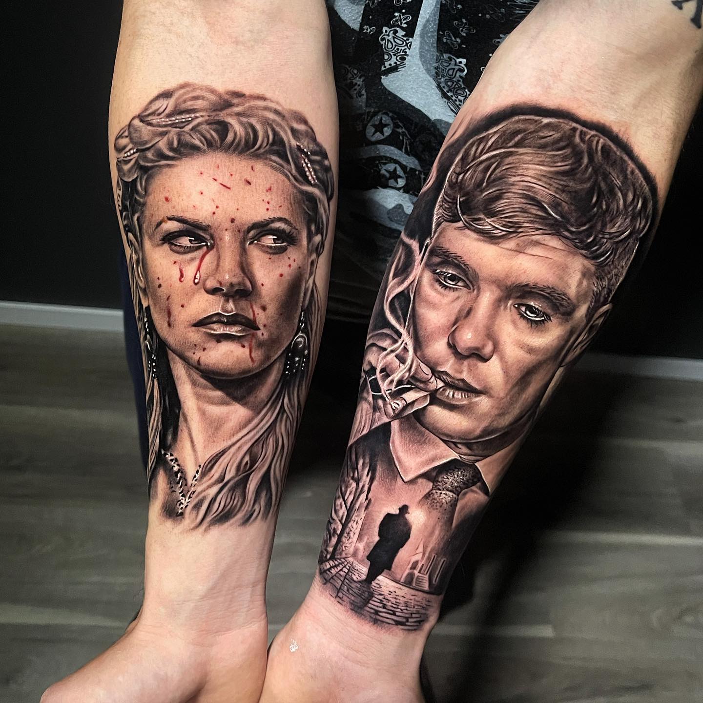 Trabajo de tatuaje realizado en Bahía Ink